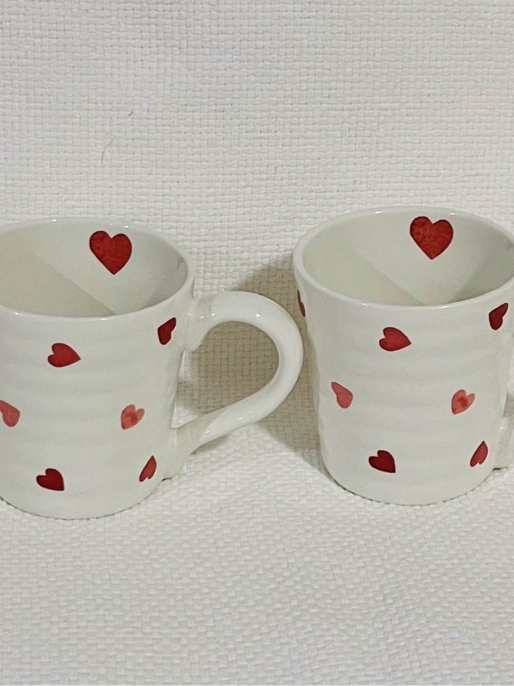 Valentines Maxcera Hearts Mugs, Set of 2 - Valentines Hearts Mugs Set of 2